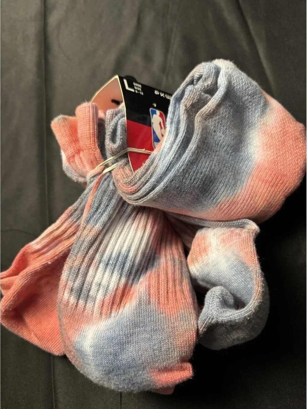 NBA Tie Dye Low Cut Ankle Socks 3 Pair Pack - Men's Size L (